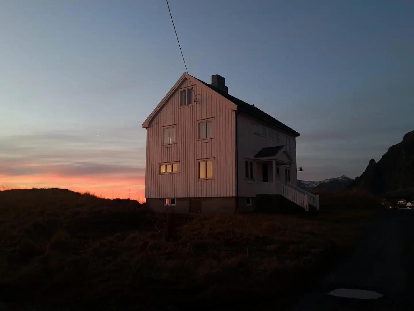House With Amazing View & Location In Tind Villa Sørvågen Bagian luar foto